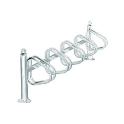Cykelstativ til 5 cykler gr - 76mm galvaniseret stl