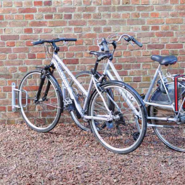 Cykelstativ til 1 cykel vghngt - 45" - galvaniseret stl - 5 stk