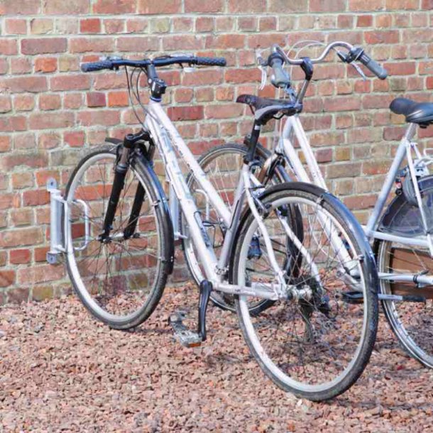 Cykelstativ til 1 cykel vghngt - 90" - galvaniseret stl - 5 stk