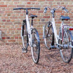 Cykelstativ til 1 cykel vghngt - 90" - galvaniseret stl - 5 stk