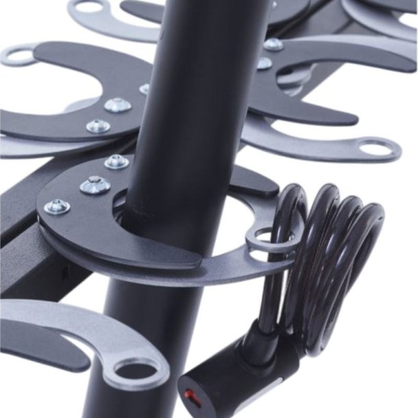 Lbehjulsstativ til 12 lbehjul - 30mm stl stende montering