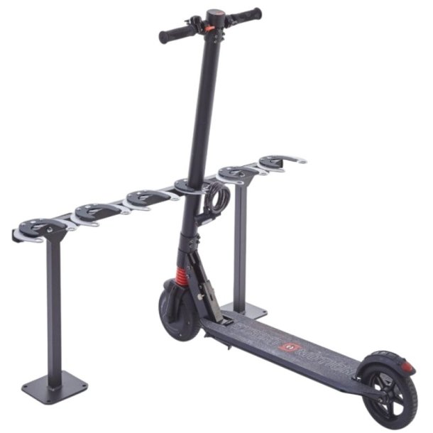 Lbehjulsstativ til 6 lbehjul - 30mm stl stende montering