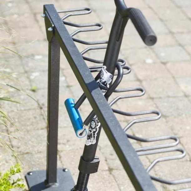 Lbehjulsstativ til 9 lbehjul - 30mm stl stende montering