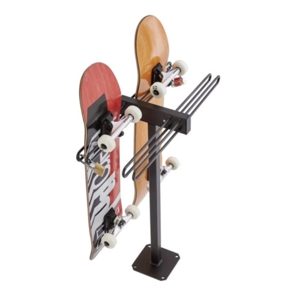 Skateboard rack til 4 skateboard - 30mm stl stende montering
