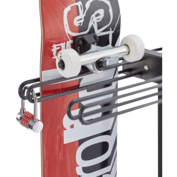Skateboard rack til 4 skateboard - 30mm stl stende montering