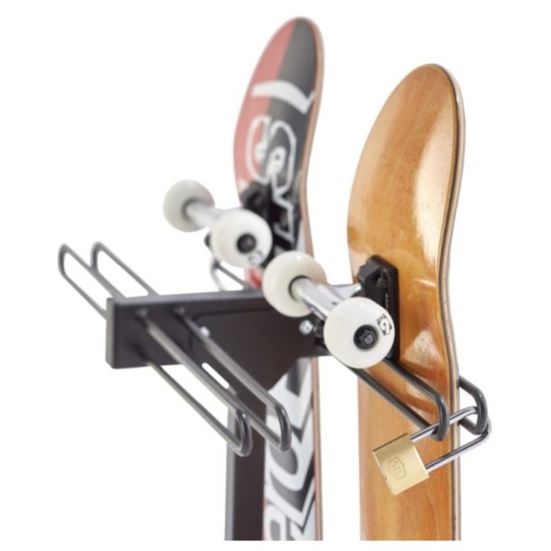 Skateboard rack til 4 skateboard - 30mm stl stende montering