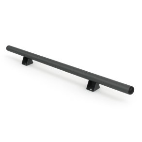 Parkeringsstop i st�l 200 cm gr� PRM sikkerhedsbarriere - lige �76