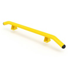 Parkeringsstop i st�l 200 cm gul PRM sikkerhedsbarriere - skr� �60