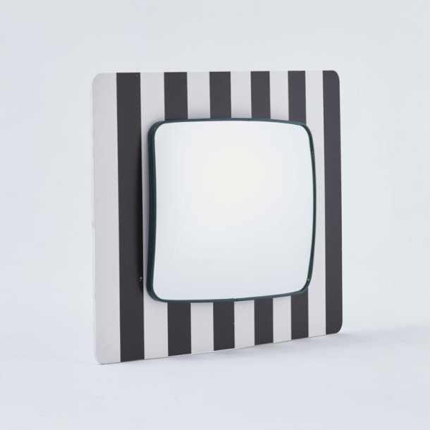 Mottez trafik og gadespejl 40x30 cm - Stribet til Stolpe og vg