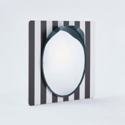 Mottez trafik og gadespejl  40 cm - Stribet til Stolpe og vg