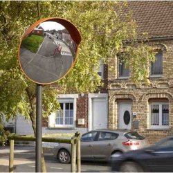 Mottez trafik og gadespejl 80 cm - rd til Stolpe og vg