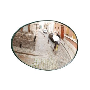 Mottez overvgningsspejl 34x55 cm - Grn til stolpe og vg