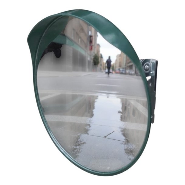 Mottez overvgningsspejl 30 cm - Grn til stolpe og vg