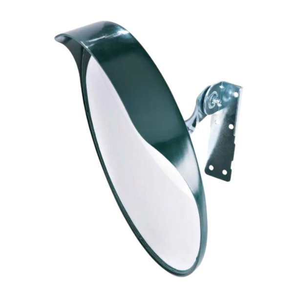 Mottez overvgningsspejl 30 cm - Grn til stolpe og vg