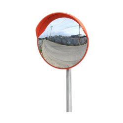 Mottez trafik og gadespejl 60 cm - Rd til stolpe og vg