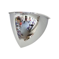 Mottez spejlkuppel 90 - 60 cm -  hjrnekugleformet spejl