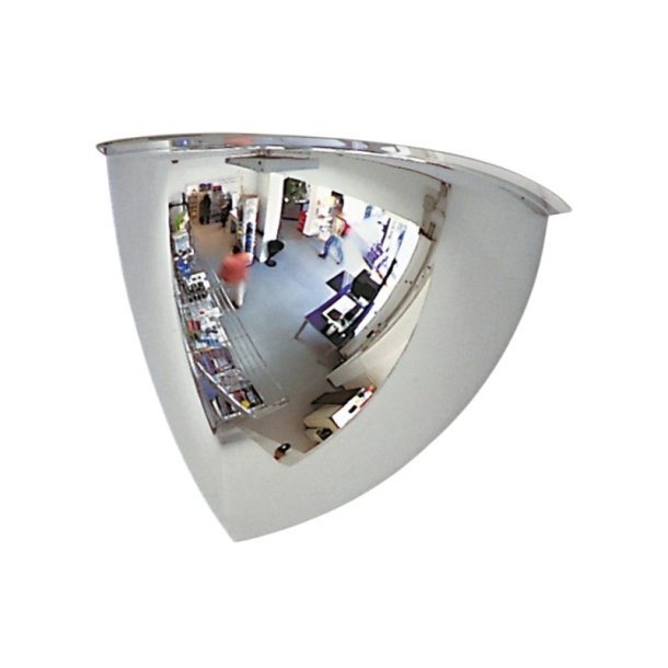 Mottez spejlkuppel 90 - 60 cm -  hjrnekugleformet spejl