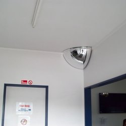 Mottez spejlkuppel 90 - 80 cm -  hjrnekugleformet spejl