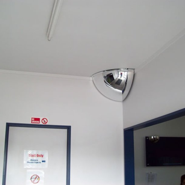 Mottez spejlkuppel 90 - 80 cm -  hjrnekugleformet spejl