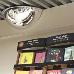 Mottez spejlkuppel 180 - 100 cm -  kvartkugleformet spejl