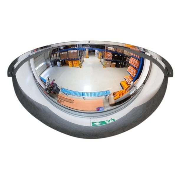 Mottez spejlkuppel 180 - 100 cm -  kvartkugleformet spejl