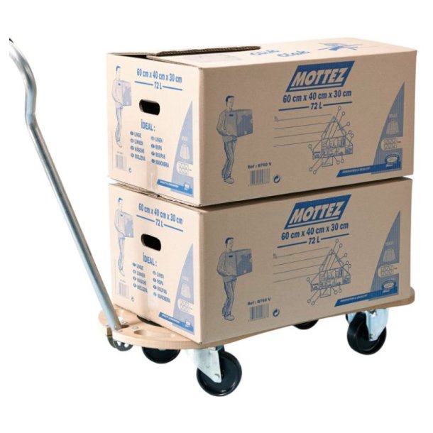 Mottez Mbelhund 800x400 mm - 300 kg - MDF - Med trkstang