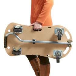 Mottez Mbelhund 800x400 mm - 300 kg - MDF - Med trkstang