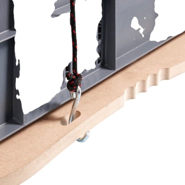 Mottez Mbelhund 800x400 mm - 300 kg - MDF - Med trkstang