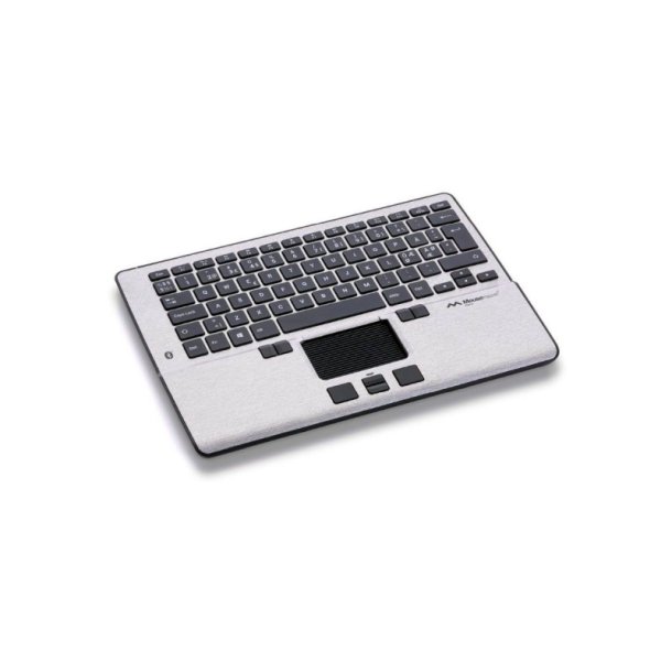 Mousetrapper Alpha - Sort/gr - Tastatur og Styremtte - 19 Knapper - klik og Scroll - Trdls