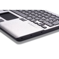 Mousetrapper Alpha - Sort/gr - Tastatur og Styremtte - 19 Knapper - klik og Scroll - Trdls