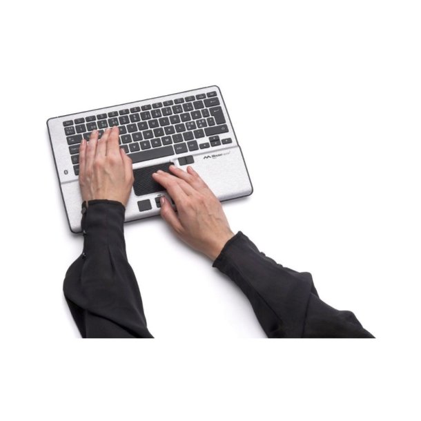 Mousetrapper Alpha - Sort/gr - Tastatur og Styremtte - 19 Knapper - klik og Scroll - Trdls