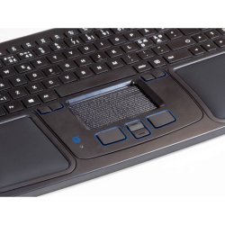 Mousetrapper Prime - Sort - Styremtte - 8 knapper - klik og Scroll - Trdls/Bluetooth