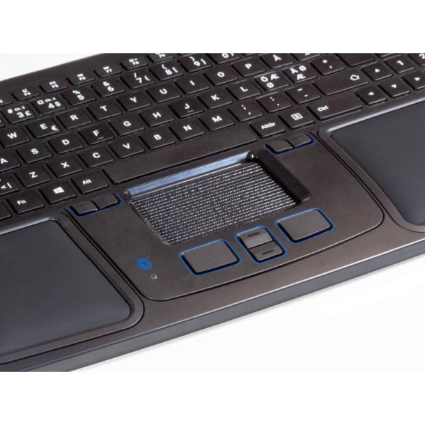 Mousetrapper Prime - Sort - Styremtte - 8 knapper - klik og Scroll - Trdls/Bluetooth