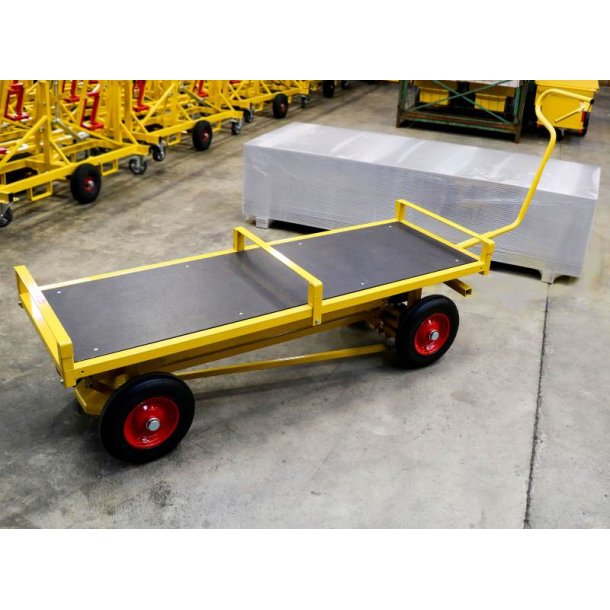 Ravendo Gips Transportvogn PBT 2200 - 2200x700 mm - 1200 kg - Massive hjul