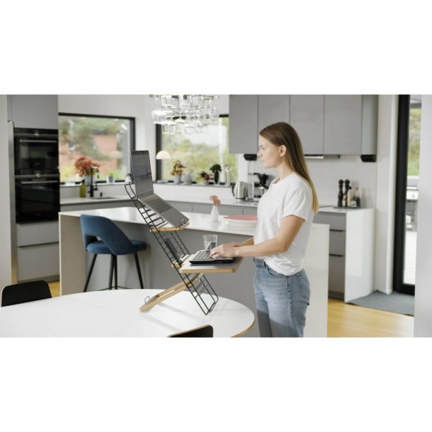 Mousetrapper Standfriend - ergonomisk - Foldbar - Metal stand i sort