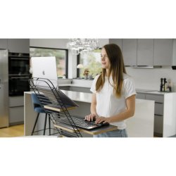Mousetrapper Standfriend - ergonomisk - Foldbar - Metal stand i sort