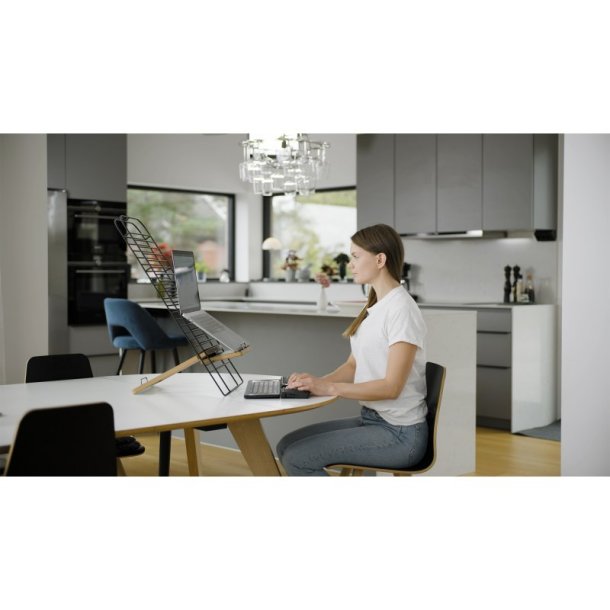 Mousetrapper Standfriend - ergonomisk - Foldbar - Metal stand i sort
