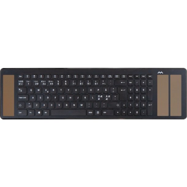 Mousetrapper Tastatur Type - Trdls - Solar - Slim Ergonomisk - Sort