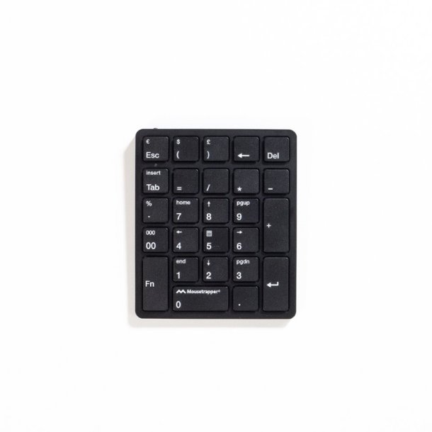 Mousetrapper numerisk type tastatur - trdlst - sort