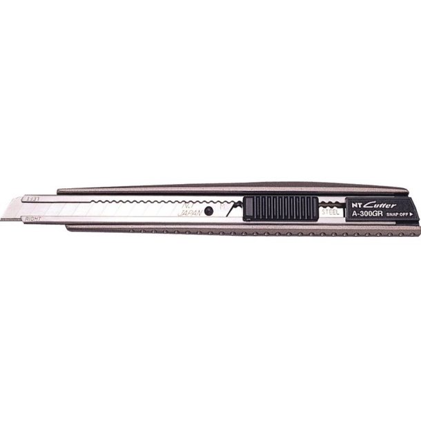 NT-Cutter Hobbykniv pro - A-300GRP - 9mm - Autolock - metalgreb