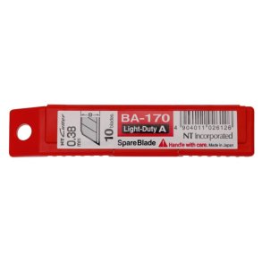 NT-Cutter BA-170 Sk�reblade til hobbyknive type A og S - pakke med 10 stk.