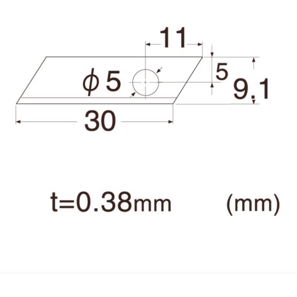 NT-Cutter BQ-11P skreblade til Q-100P hobbykniv - Pakke med 2 stk