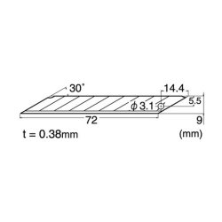 NT-Cutter BD-100 Skreblade til D-400P - pakke med 5 stk