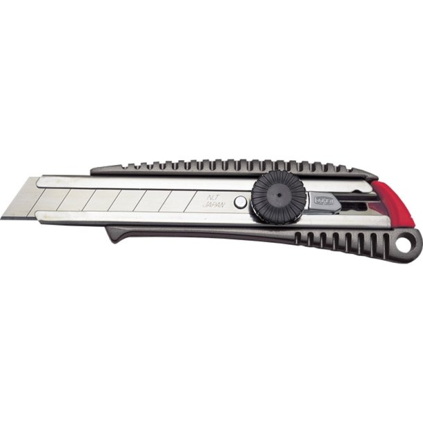 NT-Cutter Hobbykniv - L-500GRP - 18mm - aluminium - autolock - knivsnapper