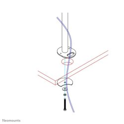 Neomounts FPMA-D960GROMMET Desk mount grommet plate 10-30