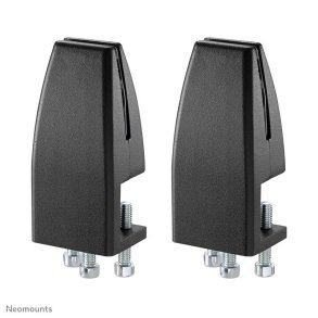 Neomounts NS-CLMP25BLACK Desk clamp set 2 pcs - max 5 kg - Black - Aluminium - 5 kg - Desk - 0 - 89 mm - 0 - 42 mm