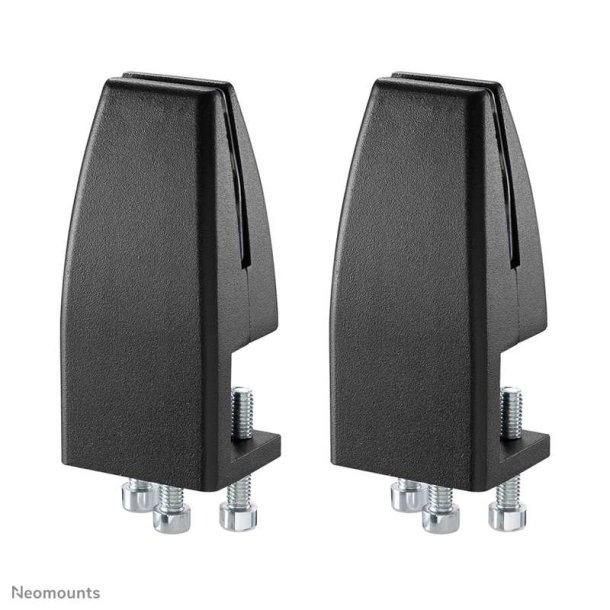 Neomounts NS-CLMP25BLACK Desk clamp set 2 pcs - max 5 kg - Black - Aluminium - 5 kg - Desk - 0 - 89 mm - 0 - 42 mm
