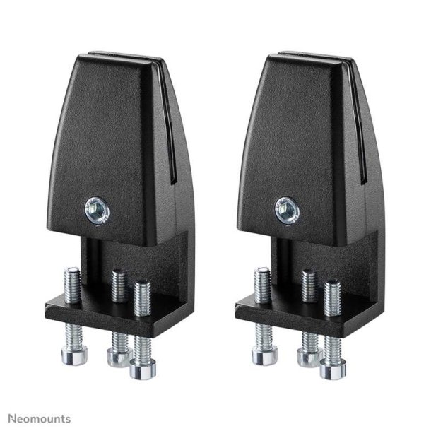 Neomounts NS-CLMP25BLACK Desk clamp set 2 pcs - max 5 kg - Black - Aluminium - 5 kg - Desk - 0 - 89 mm - 0 - 42 mm