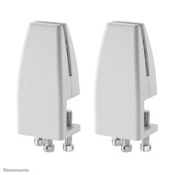 Neomounts NS-CLMP25WHITE Desk clamp set 2 pcs - max 5 kg - White - Aluminium - 5 kg - Desk - 0 - 89 mm - 0 - 42 mm