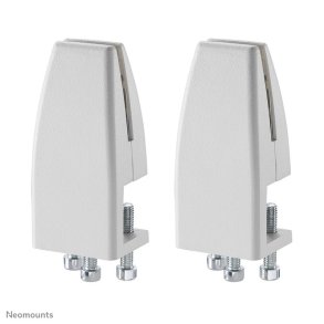 Neomounts NS-CLMP25WHITE Desk clamp set 2 pcs - max 5 kg - White - Aluminium - 5 kg - Desk - 0 - 89 mm - 0 - 42 mm